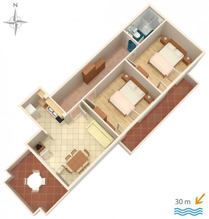 Apartments Renco Novalja Extérieur photo